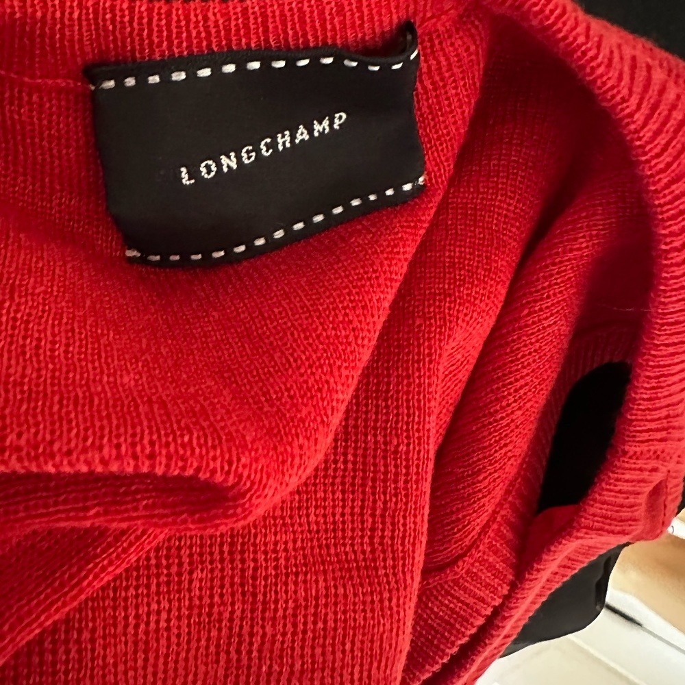 Longchamp Mixed Media Silk/Linen Sleeveless Blouse - SZ - Picture 4 of 5